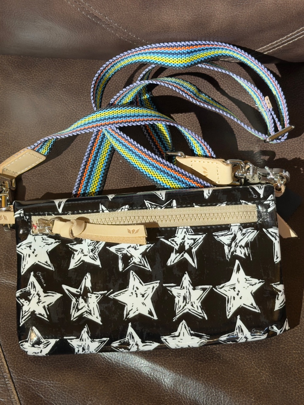 Consuela Madi Uptown Crossbody Wristlet with Multicolor Strap - Picture 3 of 4